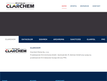 Tablet Screenshot of clarchem.pl
